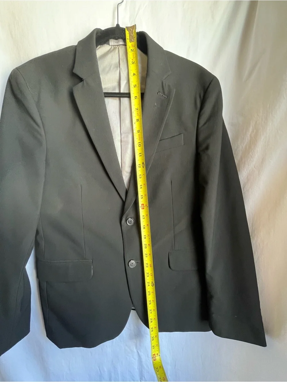 jf j.ferrar Men's Black Two-Button Sport Coat